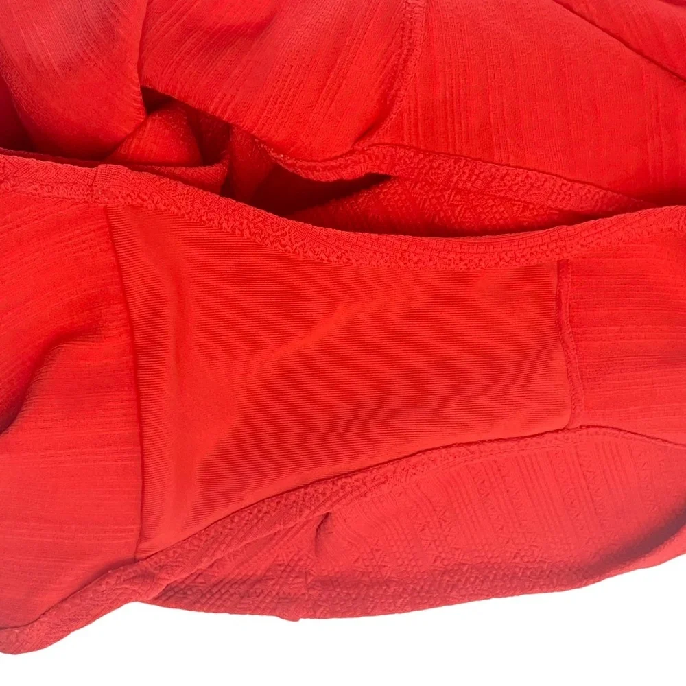 ETAM x Zagara Textured One-Piece Swimsuit in Red Size L -NWOT - Picture 5 of 7